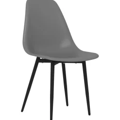 Pack de 2 sillas de comedor Marck patas de metal 84x46x52 cm