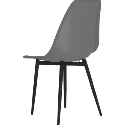 Pack de 2 sillas de comedor Marck patas de metal 84x46x52 cm