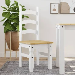 Pack de 2 sillas de comedor Corona madera de pino 107x42x47 cm