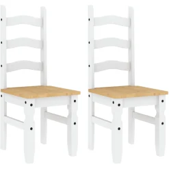 Pack de 2 sillas de comedor Corona madera de pino 107x42x47 cm