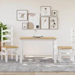 Pack de 2 sillas de comedor Corona madera de pino 107x42x47 cm