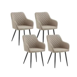 Pack de 2 sillas de comedor Diamante 84x52x46 cm