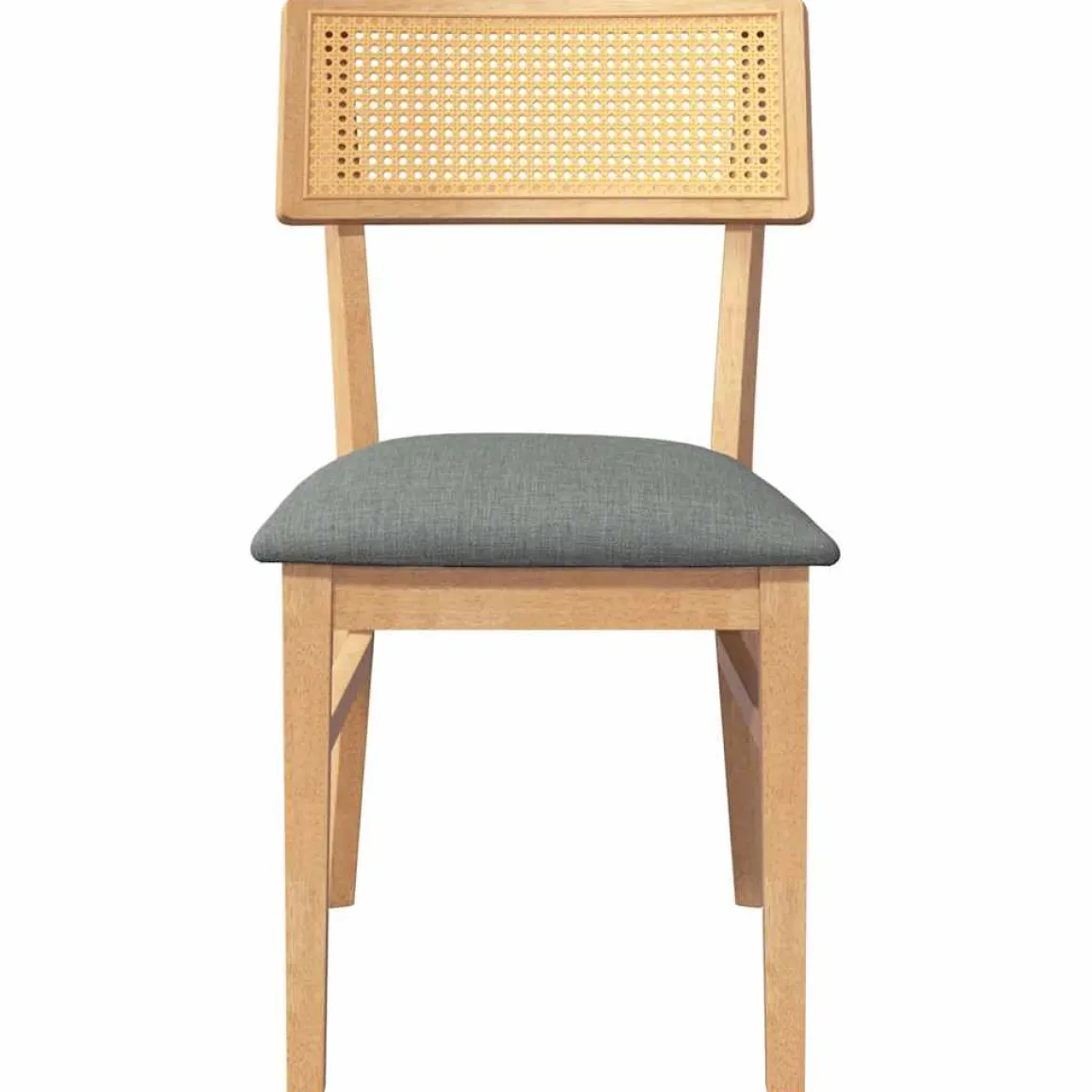 Pack de 2 sillas de comedor Frank asiento acolchado