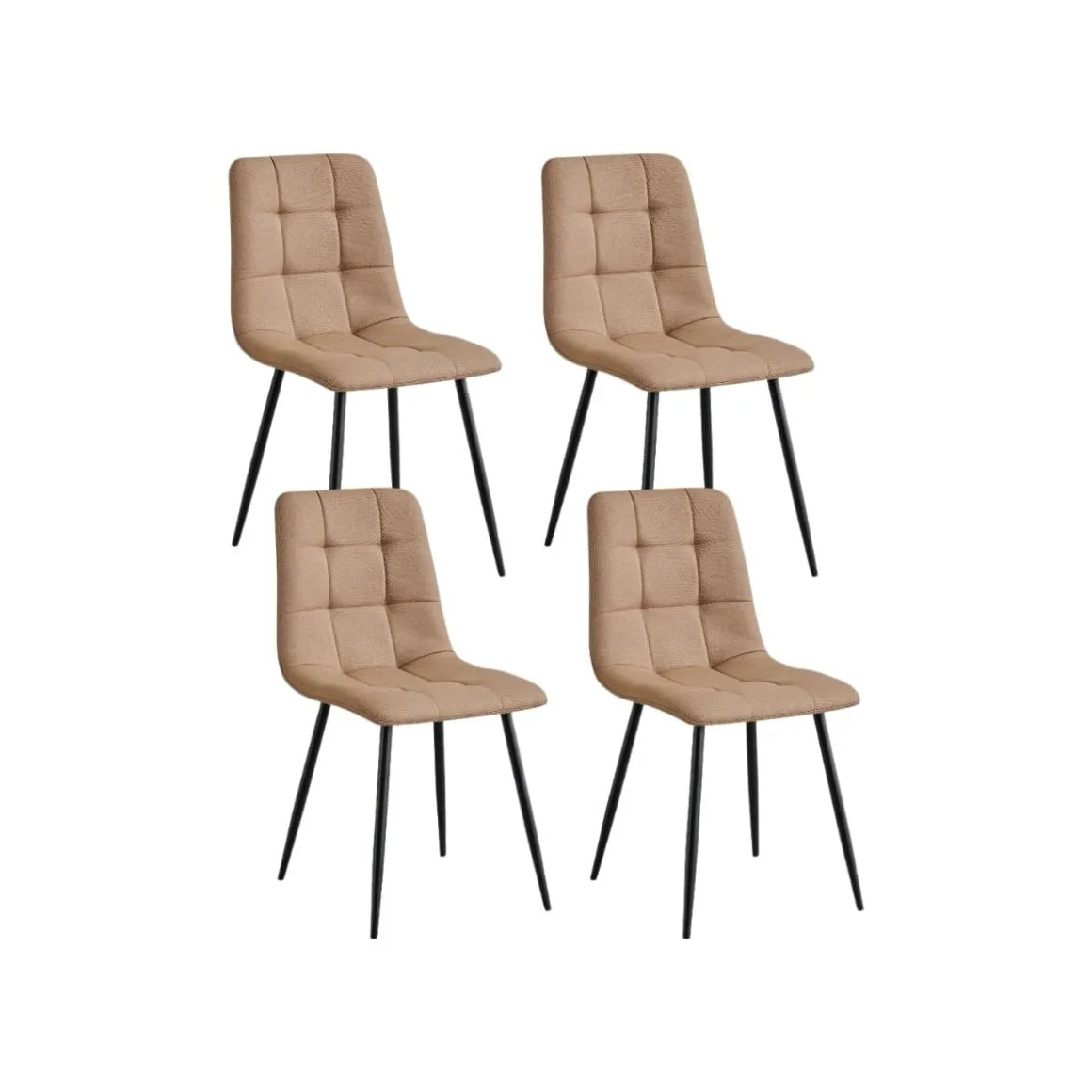 Pack de 4 sillas de comedor Orvane 86x45x45 cm