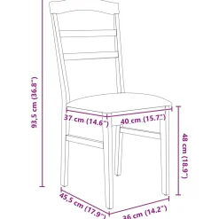 Pack de 2 sillas de comedor Colibrí