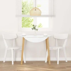 Pack de 2 sillas de comedor Tilda respaldo ergonómico blanco