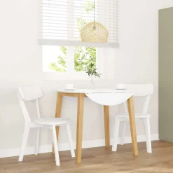 Pack de 2 sillas de comedor Tilda respaldo ergonómico blanco
