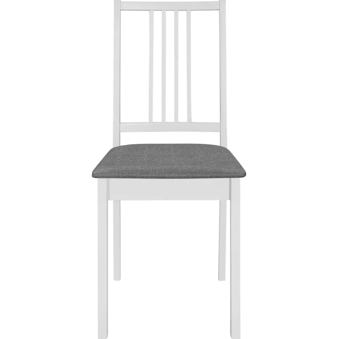 Pack de 4 sillas de comedor Misaki madera maciza con cojín
