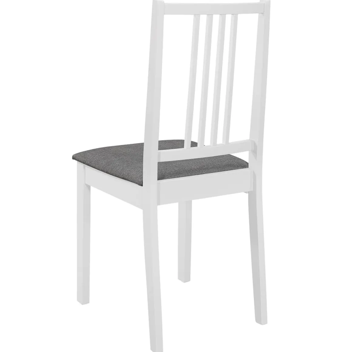 Pack de 4 sillas de comedor Misaki madera maciza con cojín