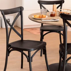 Pack de 2 sillas de comedor Crossback 88x46x54 cm