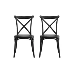 Pack de 2 sillas de comedor Crossback 88x46x54 cm