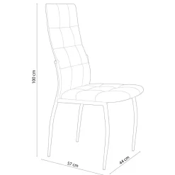 Pack de 4 sillas de comedor Diana
