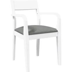 Pack de 2 sillas de comedor Arthur reposabrazos + asiento acolchado
