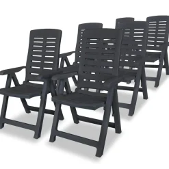 Pack de 6 sillas de exterior Breda reclinables 108x60x61 cm