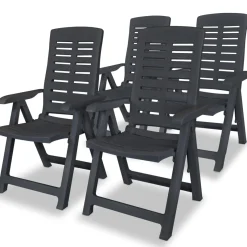 Pack de 4 sillas de exterior Blair respaldo reclinable 108x60x61 cm