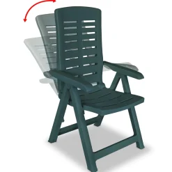Pack de 4 sillas de exterior Blair respaldo reclinable 108x60x61 cm