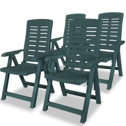 Pack de 4 sillas de exterior Blair respaldo reclinable 108x60x61 cm