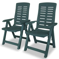 Pack de 2 sillas de jardín Elena reclinables 108x60x61 cm