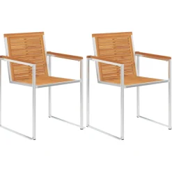 Pack de 2 sillas Ágata natural 85x60x56 cm