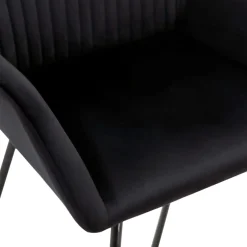 Pack de 6 sillas Karlna con reposabrazos terciopelo 84x61x61 cm