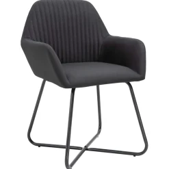 Pack de 6 sillas Kervin con reposabrazos tela 84x61x61 cm