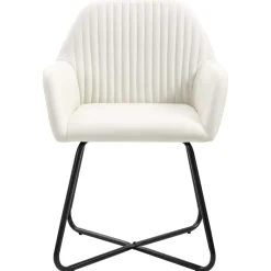 Pack de 6 sillas Kervin con reposabrazos tela 84x61x61 cm