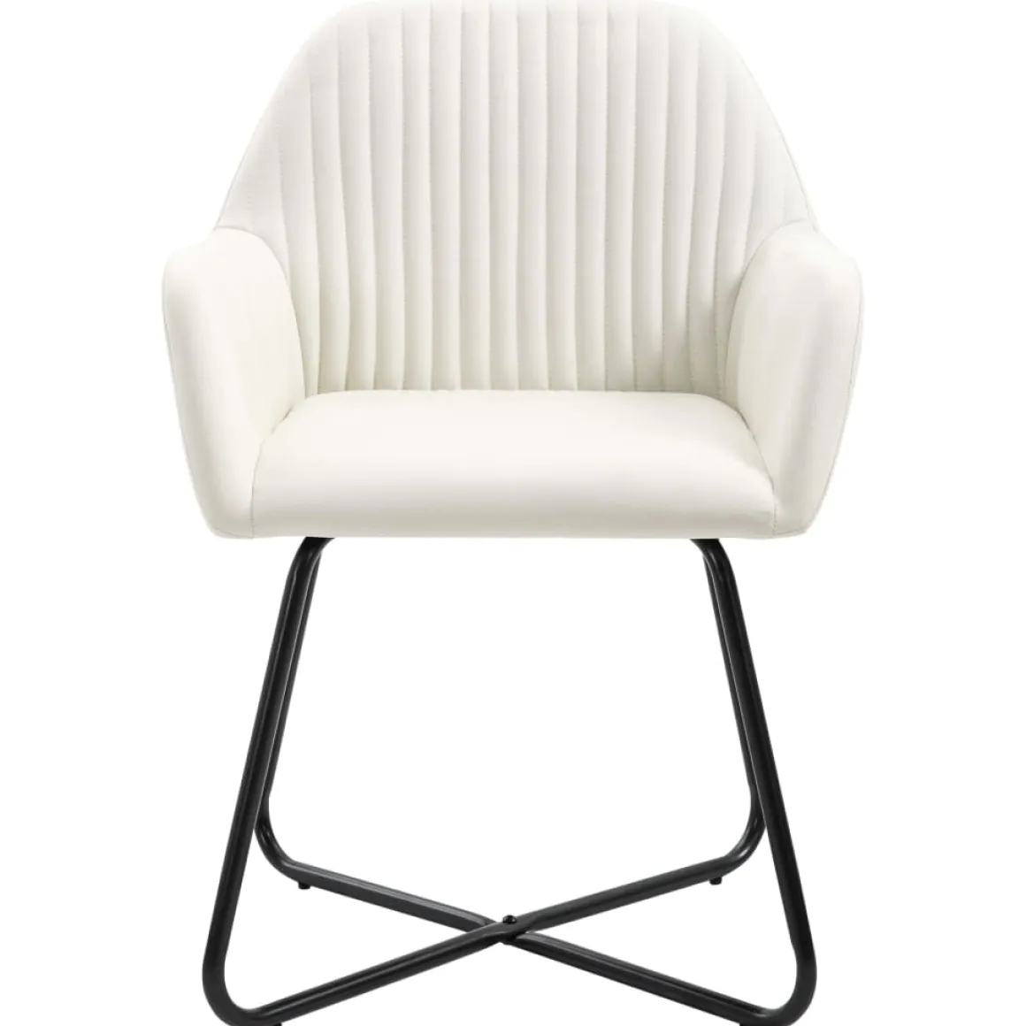Pack de 6 sillas Kervin con reposabrazos tela 84x61x61 cm