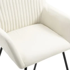 Pack de 6 sillas Kervin con reposabrazos tela 84x61x61 cm