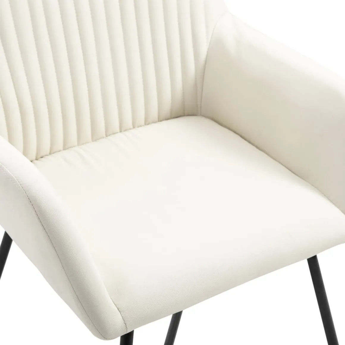 Pack de 6 sillas Kervin con reposabrazos tela 84x61x61 cm