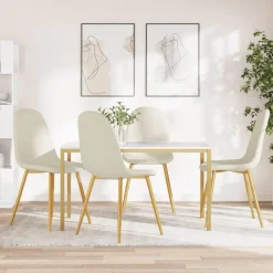 Pack de 4 sillas Legance tapizado acolchado 83x45x53,5 cm