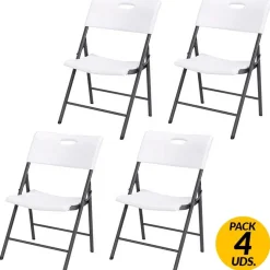 Pack de 4 sillas Lifetime plegables blanco
