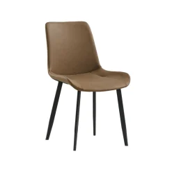 Pack de 2 sillas Lis Cuir asiento curvado 83x50x47 cm