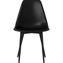 Pack de 4 sillas Marck patas de metal blanco 84x46x52 cm