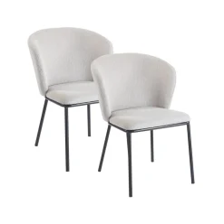 Pack de 2 sillas Margot respaldo acolchado 82x63x60 cm
