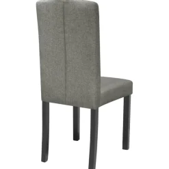 Pack de 4 sillas Mhin tapizado gris 95x42x51,5 cm