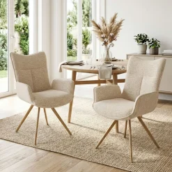 Pack de 2 sillas Mireia respaldo alto 91x57,5x56,5 cm