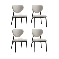 Pack de 4 sillas Moon respaldo curvado 82,5x49x66 cm