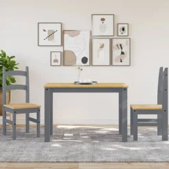 Pack de 2 sillas Moreo madera de pino 99x40x46 cm