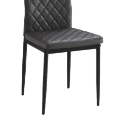 Pack de 6 sillas Mármol gris 96x40,5x49 cm