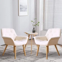 Pack de 2 sillas Nature acolchado microfibra 82x67,5x64 cm