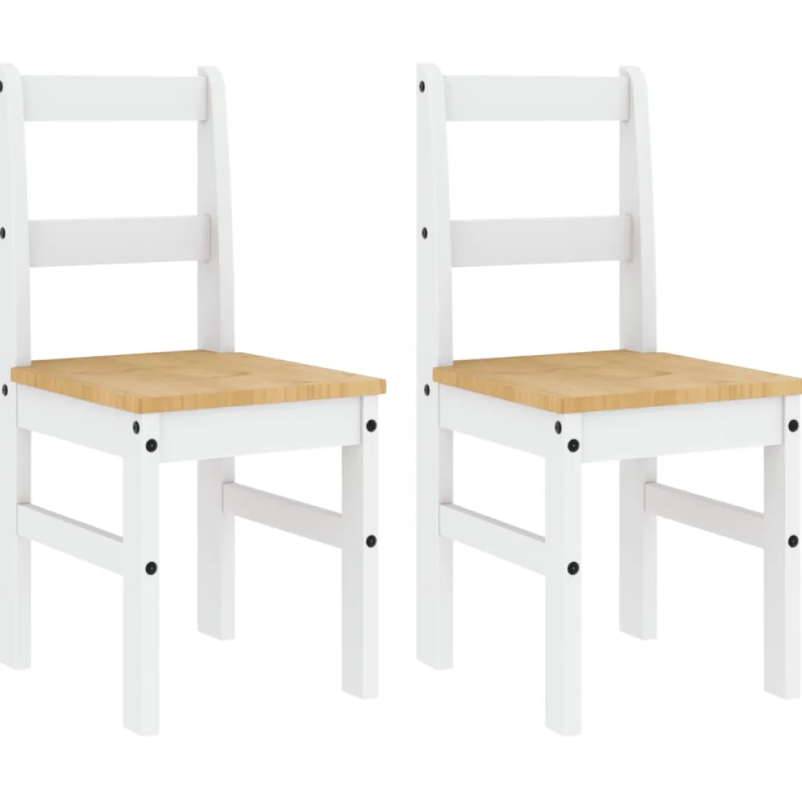 Pack de 2 sillas Panamá madera maciza pino 90x40x40 cm