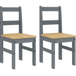 Pack de 2 sillas Panamá madera maciza pino 90x40x40 cm