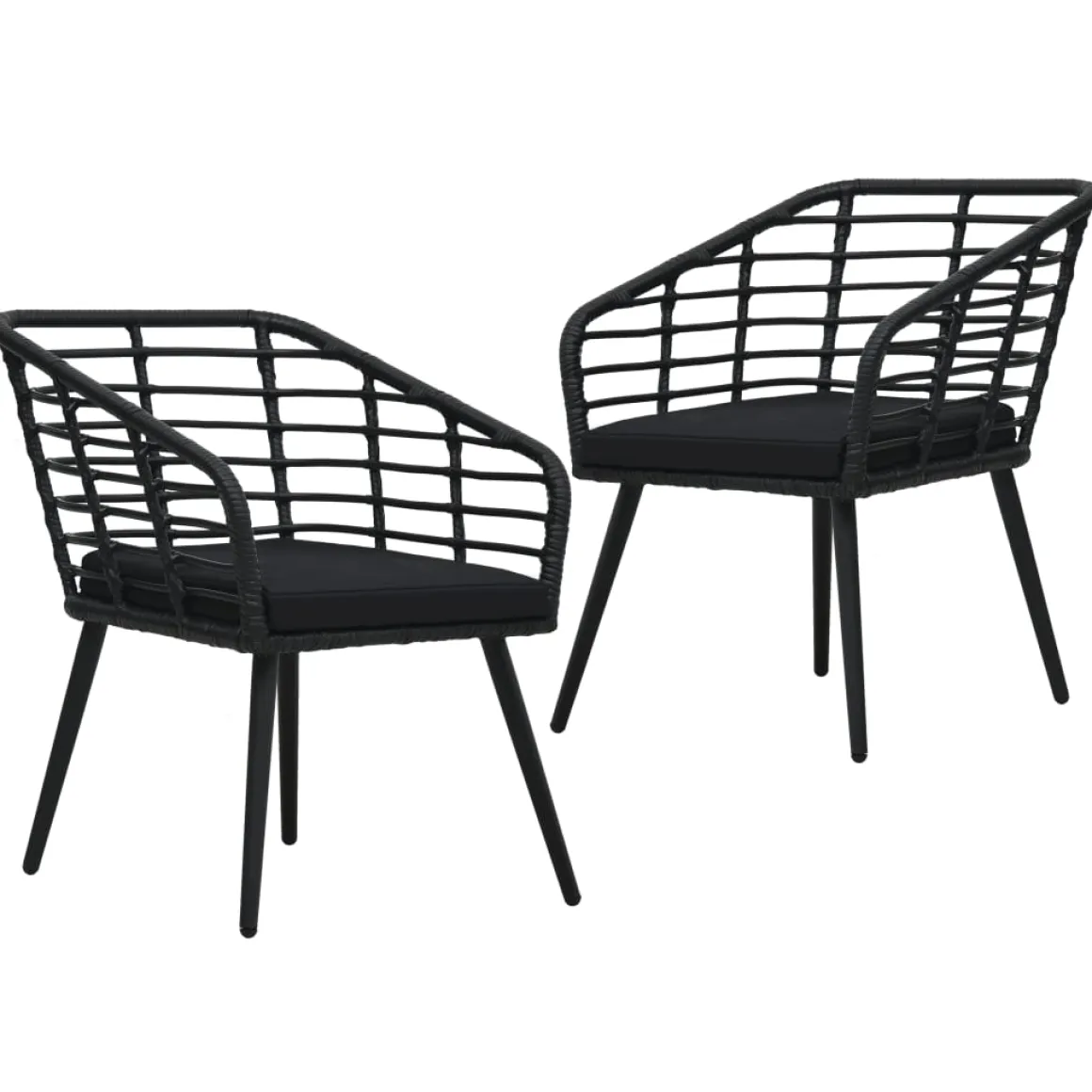 Pack de 2 sillas Rattanova asiento acolchado 77x63,5x53,5 cm