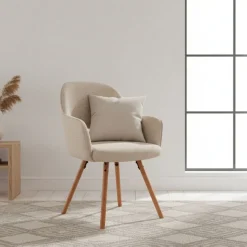 Pack de 2 sillas Rimor diseño giratorio con reposabrazos 87,5x60x55 cm