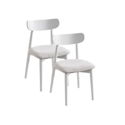 Pack de 2 sillas Shia asiento acolchado 83x49x42 cm