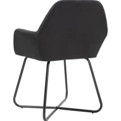 Pack de 4 sillas Valle asiento acolchado tapizado terciopelo 84x61x61 cm