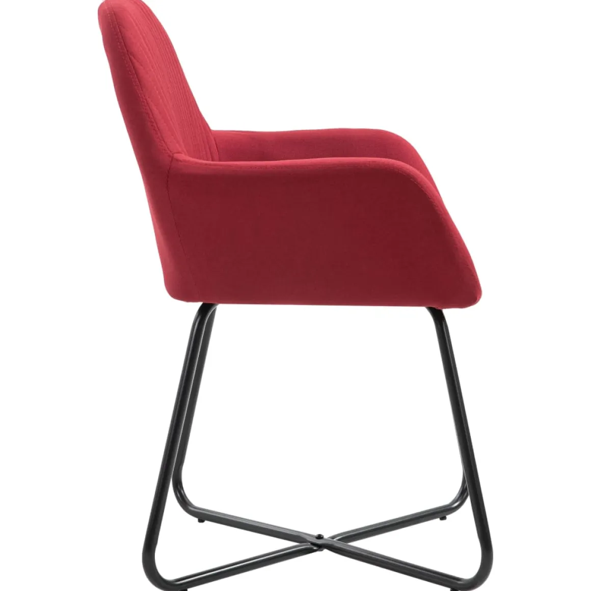 Pack de 4 sillas Valle asiento acolchado tapizado terciopelo 84x61x61 cm