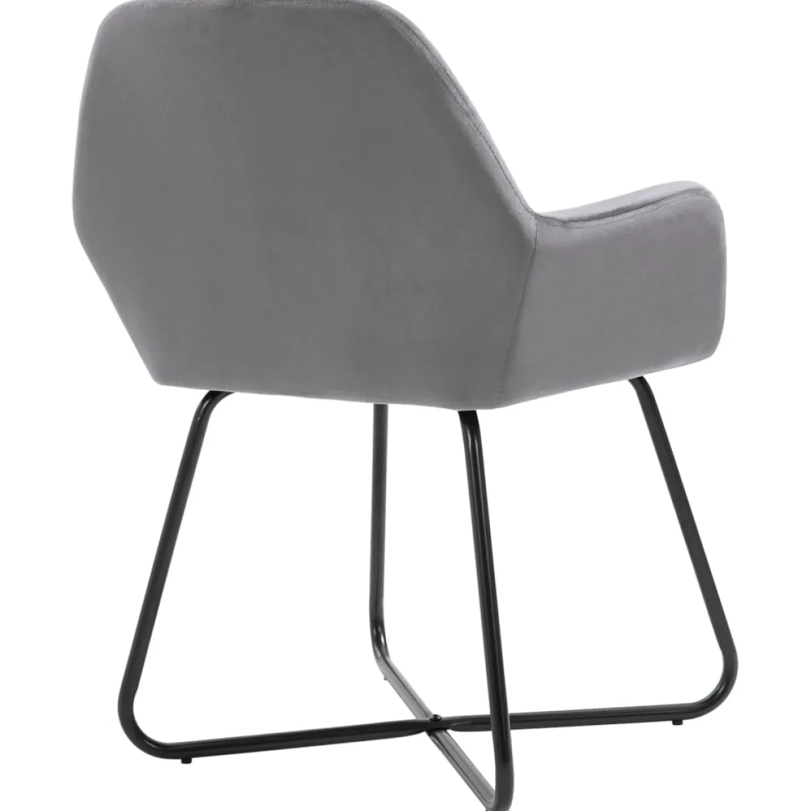 Pack de 4 sillas Vila respaldo alto tapizado terciopelo 84x61x61 cm