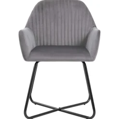 Pack de 4 sillas Vila respaldo alto tapizado terciopelo 84x61x61 cm