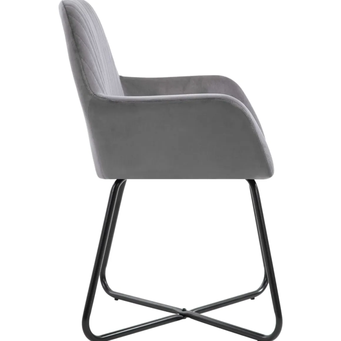 Pack de 4 sillas Vila respaldo alto tapizado terciopelo 84x61x61 cm